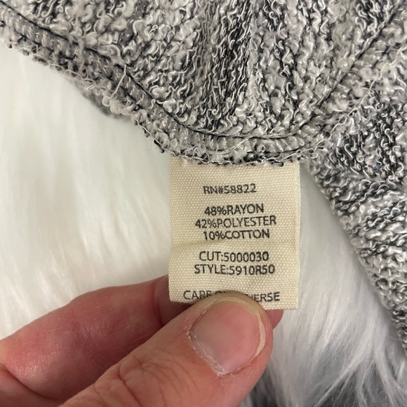 Max Studio Weekend Heather Gray Cowl Neck Sweater Dress Size Medium - Picture 6 of 9